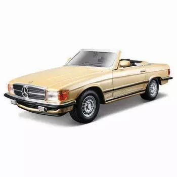 Машинка Bburago Mercedes-Benz 450 Sl (1977), Die-Cast, 1:32, цвет золотой