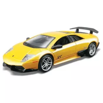 Машинка Bburago Murcilago Lp 670-4 Sv, Die-Cast, 1:32, цвет жёлтый