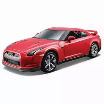 Машинка Bburago Nissan Gt-R (R35) 2009, Die-Cast, 1:32, цвет красный