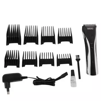 Машинка для стрижки Wahl 9698-1016, 1.5-25 мм, нерж. сталь, от АКБ/сети, чёрная