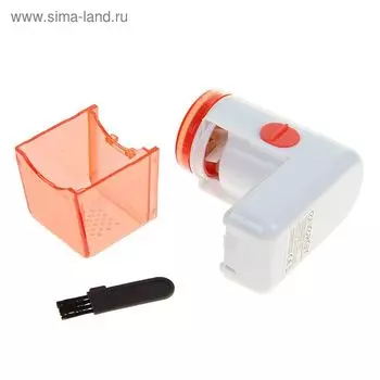 Машинка для удаления катышков ENERGY GE-706, 3 Вт, съемный контейнер, бело-оранжевая