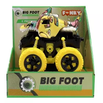 Машинка фрикционная Funky Toys «Акула», 4х4, с жёлтыми колёсами