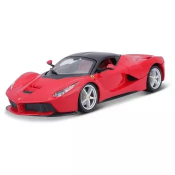 Машинка гоночная Bburago Ferrari Laferrari, Die-Cast, 1:24, цвет красный