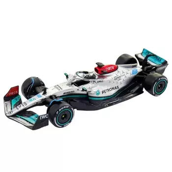 Машинка гоночная Bburago Mercedes-Amg F1 W13 GR, Die-Cast, 1:43