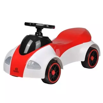 Машинка-каталка детская Farfello, музыкальная, цвет белый