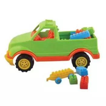 Машинка Terides «Пикап», с блоками, 44 см, МИКС
