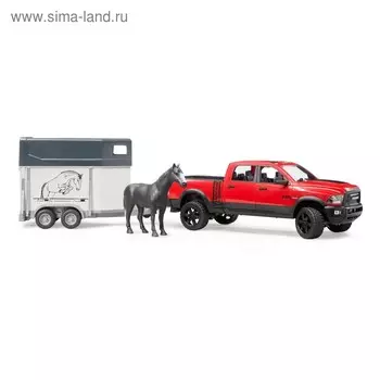 Машинка Пикап RAM 2500 c коневозкой и одной лошадью