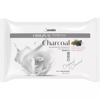 Маска альгинатная Anskin Charcoal Modeling Mask, для кожи с расширенными порами, 240 г