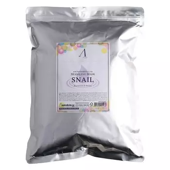 Маска альгинатная Anskin Snail Modeling Mask, с муцином улитки, 1000 г