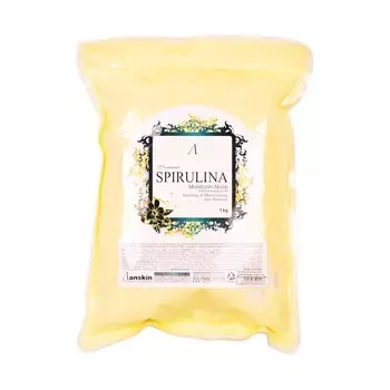 Маска альгинатная Anskin Spirulina Modeling Mask, увлажняющая, успокаивающая, 1000 г