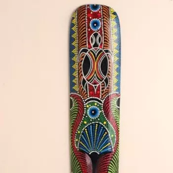 Маска дерево "Абориген цветной" 100х17х3 см