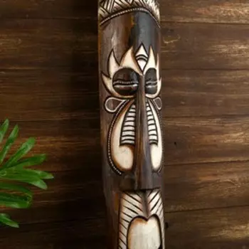 Маска дерево "Абориген из Африки" 100х10,5х5 см