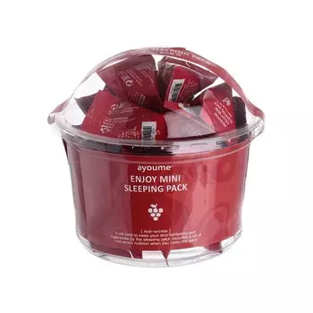 Маска для лица Ayoume Enjoy Mini Sleeping Pack, ночная, антивозрастная, 3 г, 30 шт