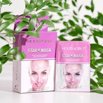 Маска для лица с эффектом глубокого очищения и увлажнения, звёздная, набор 10 шт., 20 г