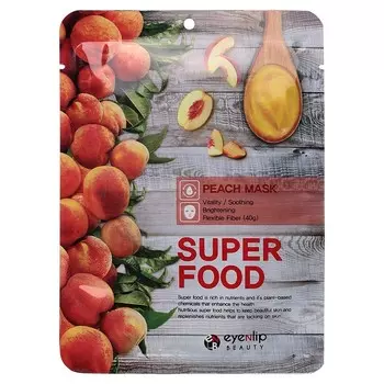 Маска для лица тканевая Eyenlip Super Food Peach, 23 мл