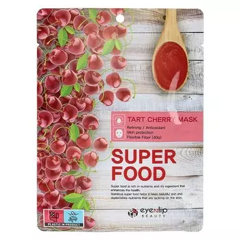 Маска для лица тканевая Eyenlip Super Food Tart Сherry, 23 мл
