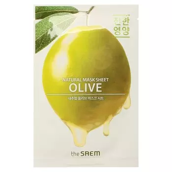 Маска для лица тканевая The Saem Natural Mask Sheet Olive, 21 мл