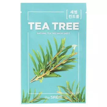Маска для лица тканевая The Saem Natural Mask Sheet Tea Tree, 21 мл