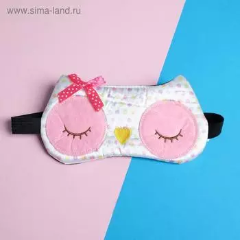 Маска для сна «Сова», розовая