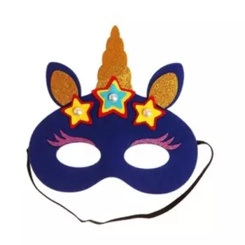 Маска «Единорожка» с диодом, цвета микс