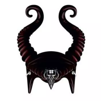 Маска из картона «Чёрная колдунья»