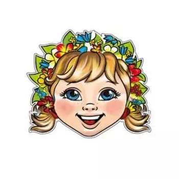 Маска из картона «Внучка»