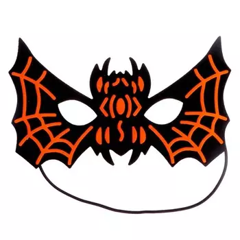 Маска «Летучая мышь», цвет чёрно-оранжевый