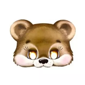 Маска «Медвежонок», резинка, 376 x 178 мм