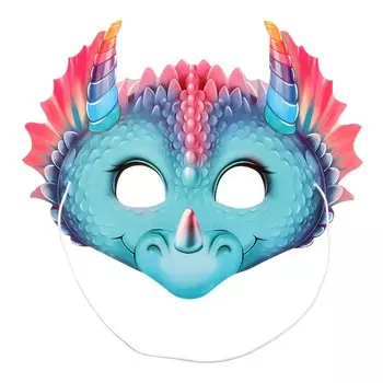 Маска новогодняя "Дракончик -1" глиттер, 24,2х19,8 см