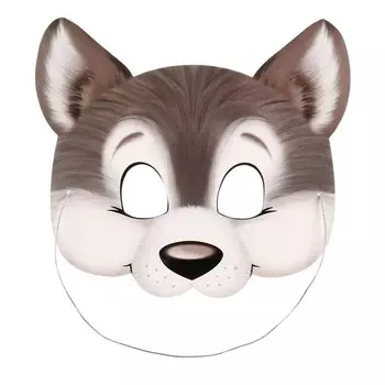 Маска новогодняя "Волчок" глиттер, 23х20,7 см