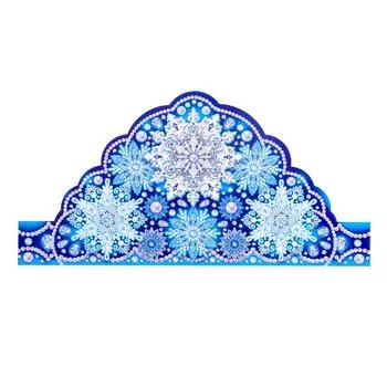 Маска-ободок «Новогодняя корона» синяя