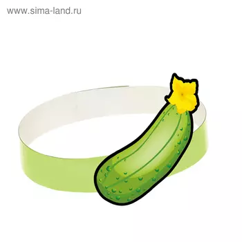 Маска-ободок «Огурец», картон