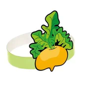 Маска-ободок «Репка», картон