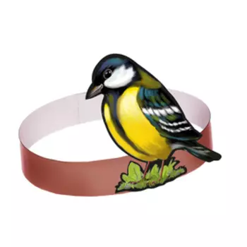 Маска-ободок «Синица», картон