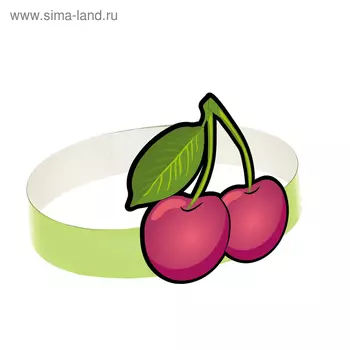 Маска-ободок «Вишня», картон