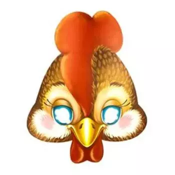 Маска «Петушок», резинка, 376 x 178 мм