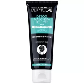 Маска-пленка для лица DERMOLAB PEEL OFF DETOX MASK, отшелушивающая, 75 мл