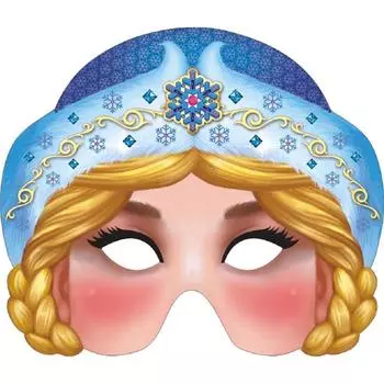 Маска «Снегурочка», на резинке, картон