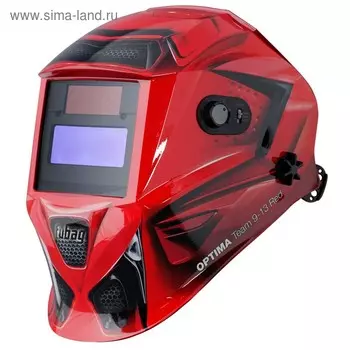 Маска сварщика FUBAG OPTIMA TEAM 9-13 RED, хамелеон, 9-13 Din, экран 95х36, 100% УФ/ИК
