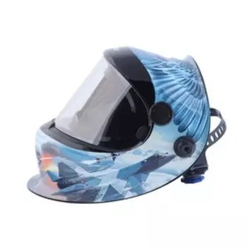 Маска сварщика PATRIOT WH400E, 110х90х9 мм, 9-13 DIN, Li-Ion, LIVE COLOR, подсветка, коробка 77349