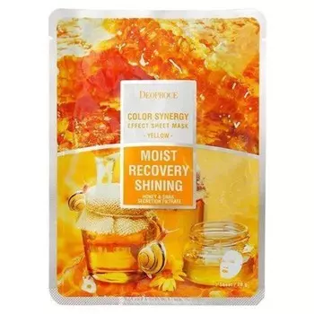 Маска тканевая на основе фильтрата улитки и мёда DEOPROCE 20гр