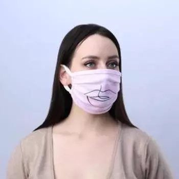 Маска защитная текстильная «Губки», многоразовая