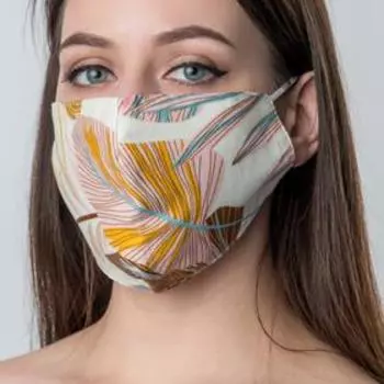 Маска защитная текстильная «Тропики», многоразовая
