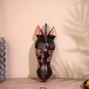 Маска "Зебра" дерево 18 см