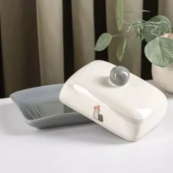 Масленка Доляна «Уютные коты», 1712,58,5 см, цвет белый