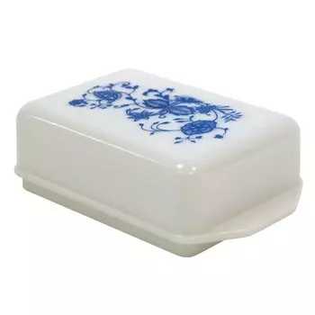 Масленка с рисунком Axentia, цвет белый, 16х5х9 см