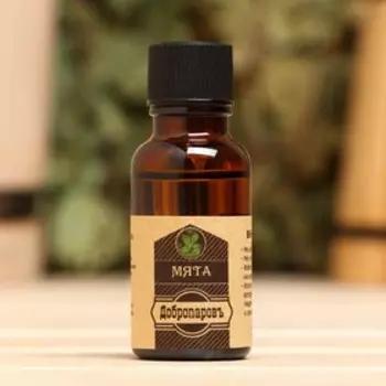 Масло эфирное «Мята» 20 мл, крафт, Добропаровъ