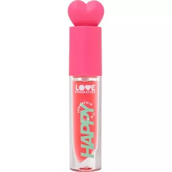 Масло для губ Love Generation Be Happy, тон 01 прозрачно-розовый, 2.3 мл