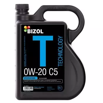 Масло моторное BIZOL Technology 0W-20 C5, НС-синтетическое, 5 л