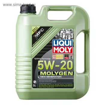 Масло моторное LiquiMoly Molygen New Generation 5W-20, 5 л